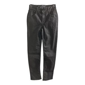 Wit & Widson Black Straight Leg Jeans Strechy Comfortable Thick Size 0‎